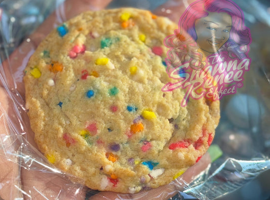 Infused Confetti birthday cake cookie