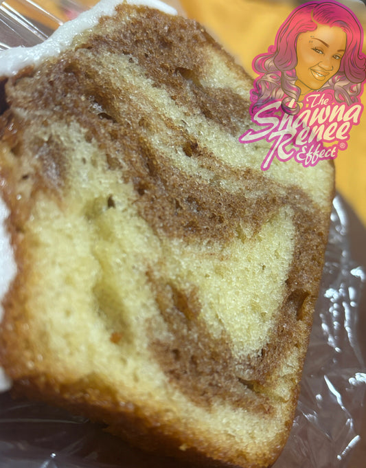 Infused cinnamon roll pound cake
